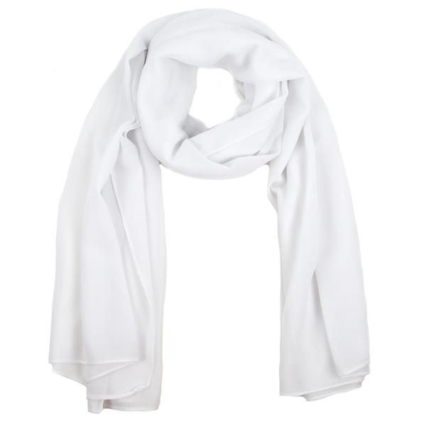 White Georgette Hijab – Soft, Lightweight & Everyday Wear