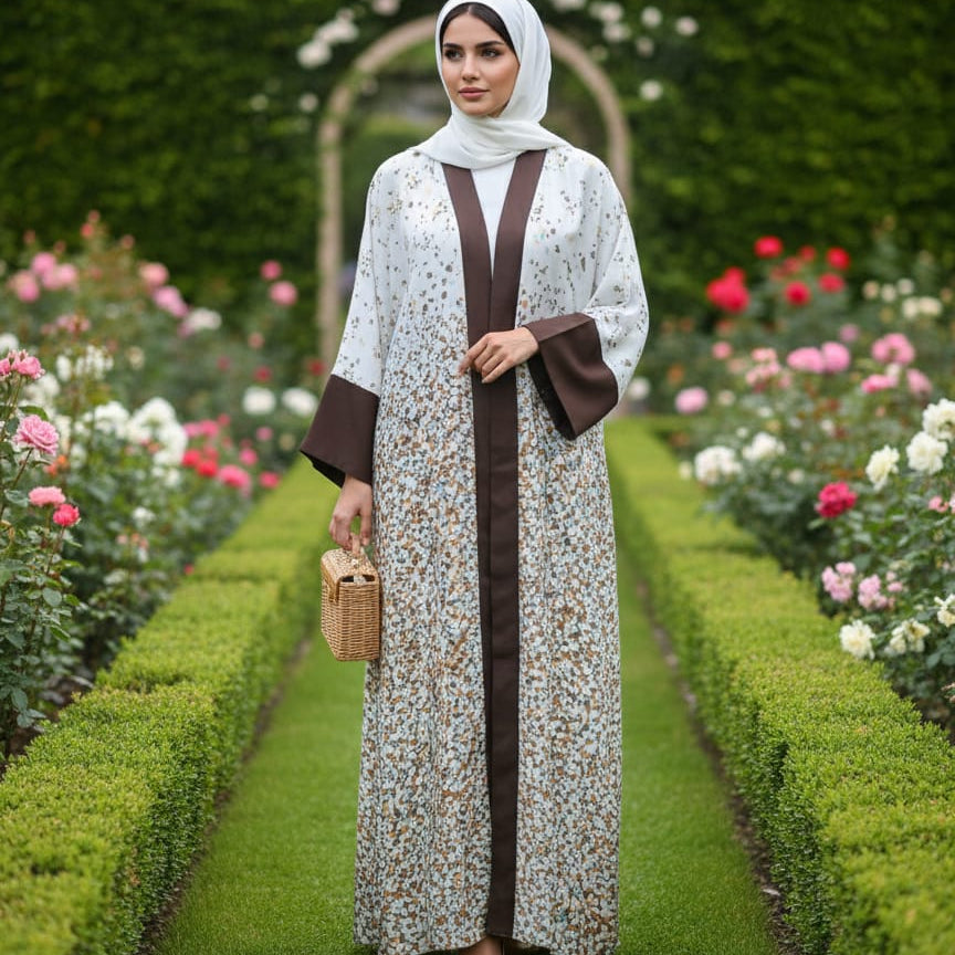 Premium Ombre Georgette Abaya – Stylish & Modest Wear