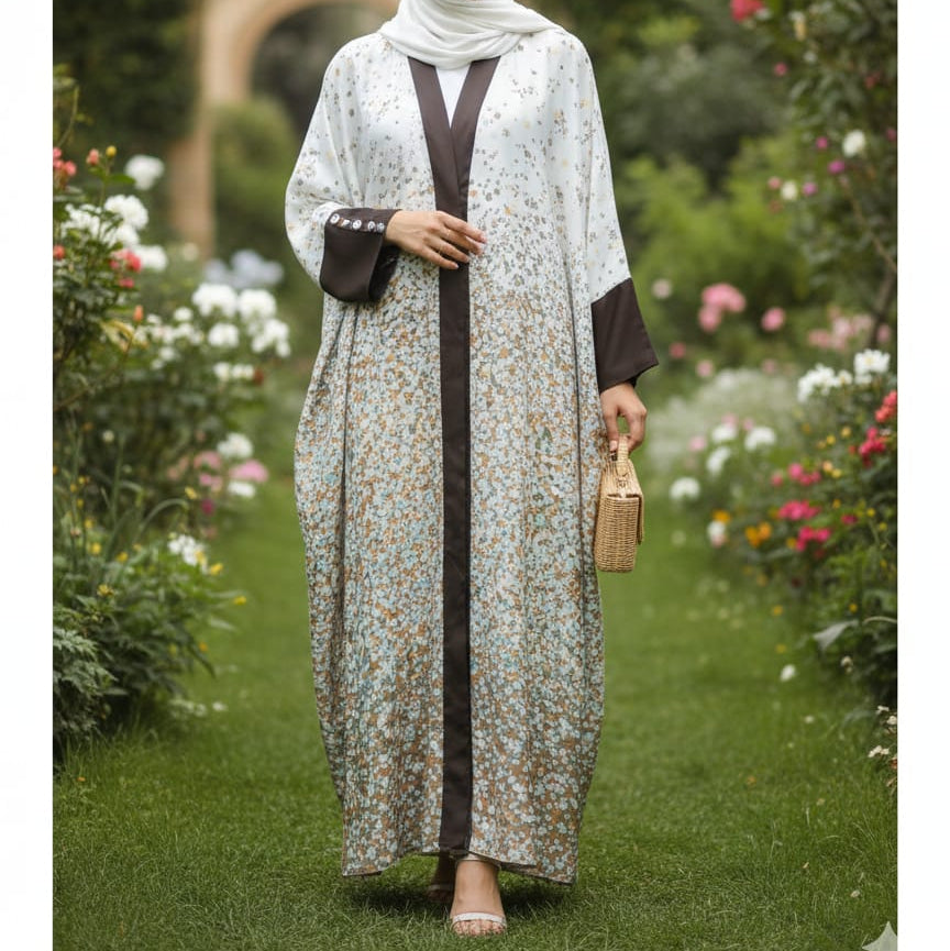Premium Ombre Georgette Abaya – Stylish & Modest Wear