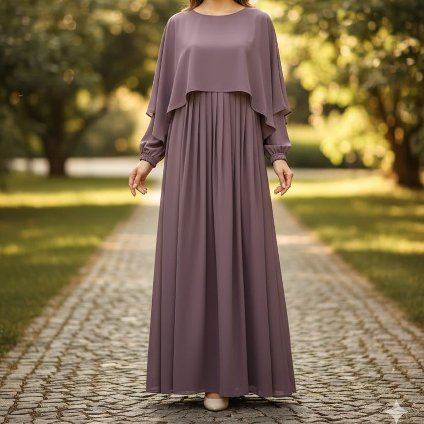 Premium Ombre Georgette Abaya – Stylish & Modest Wear