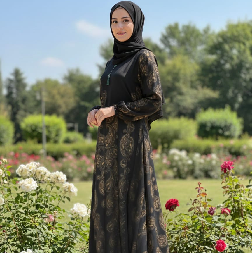 Premium Ombre Georgette Abaya – Stylish & Modest Wear